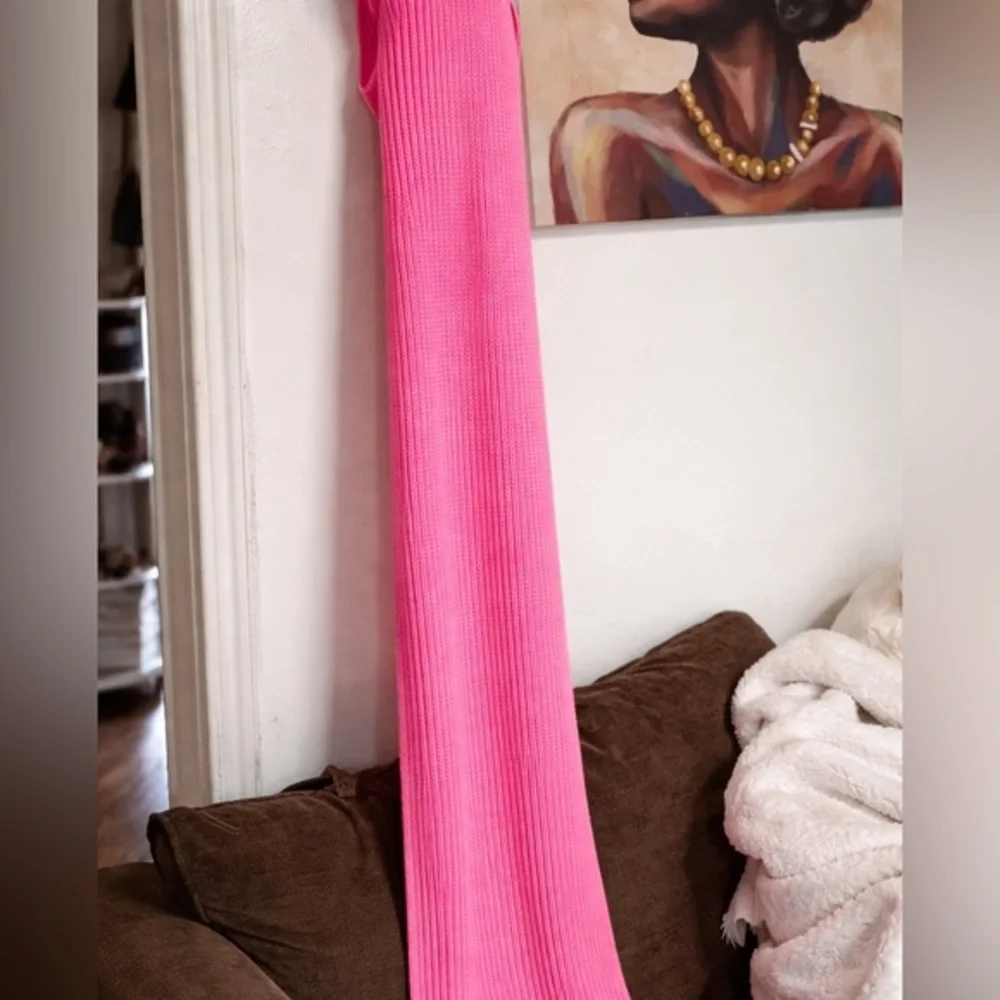 Soft Pink Knit Scarf | Long Cozy Winter Scarf | Oversized Wrap